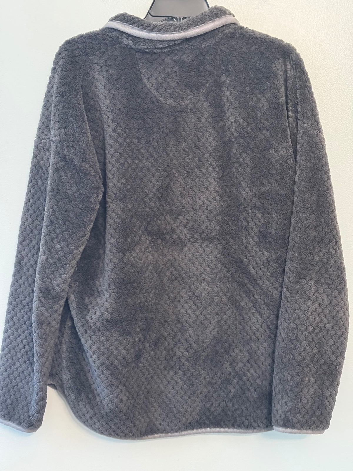 Simply Southern Women's Large Gray Fleece Pullover Sweatshirt