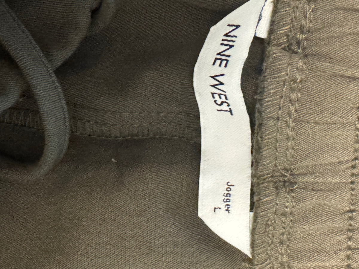Nine West Women's Jogger Pants Size L Olive Green