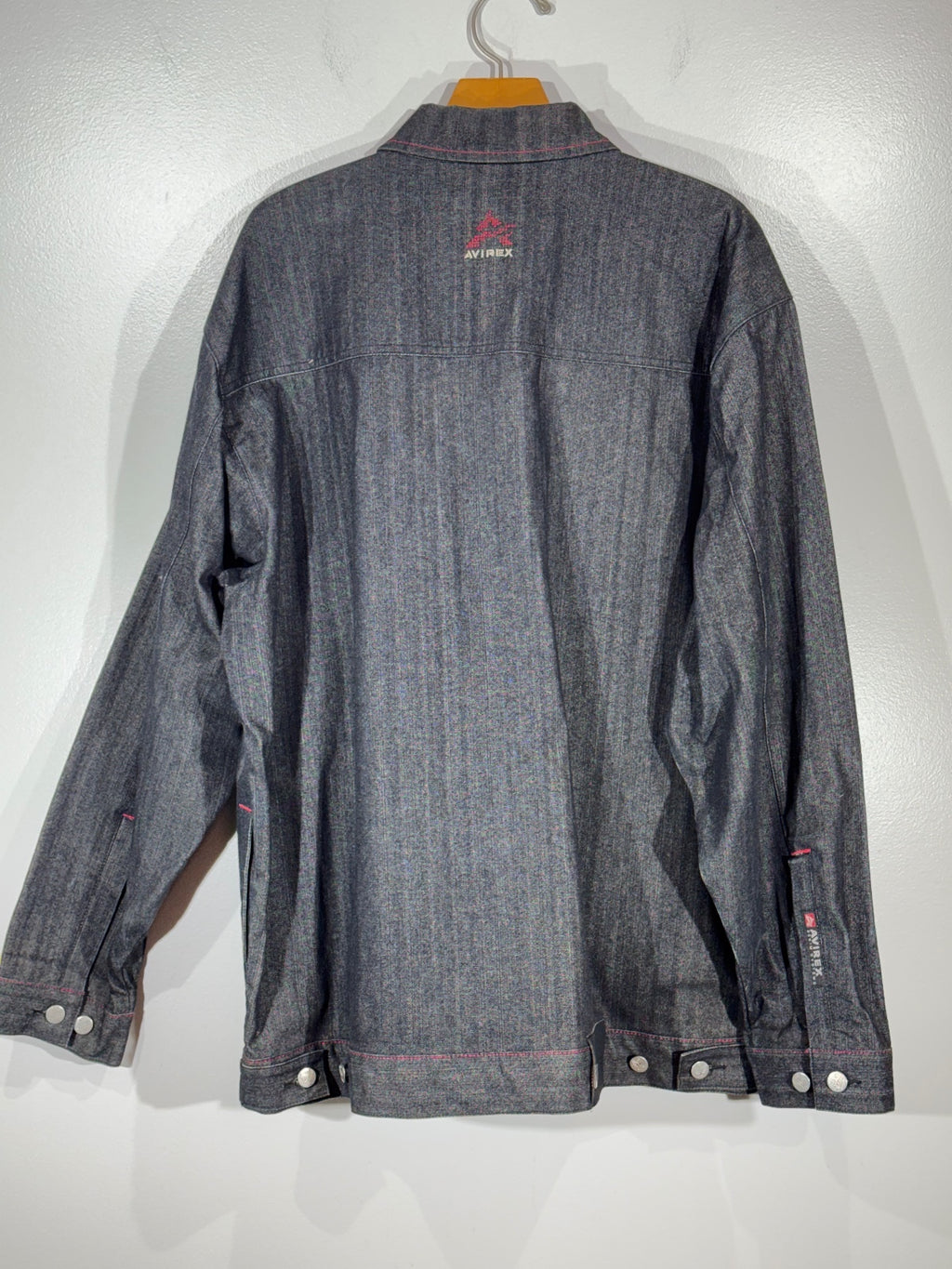 90s Vintage Avirex Denim Jeans Shirt Jacket Mens 2X Streatwear Y2K