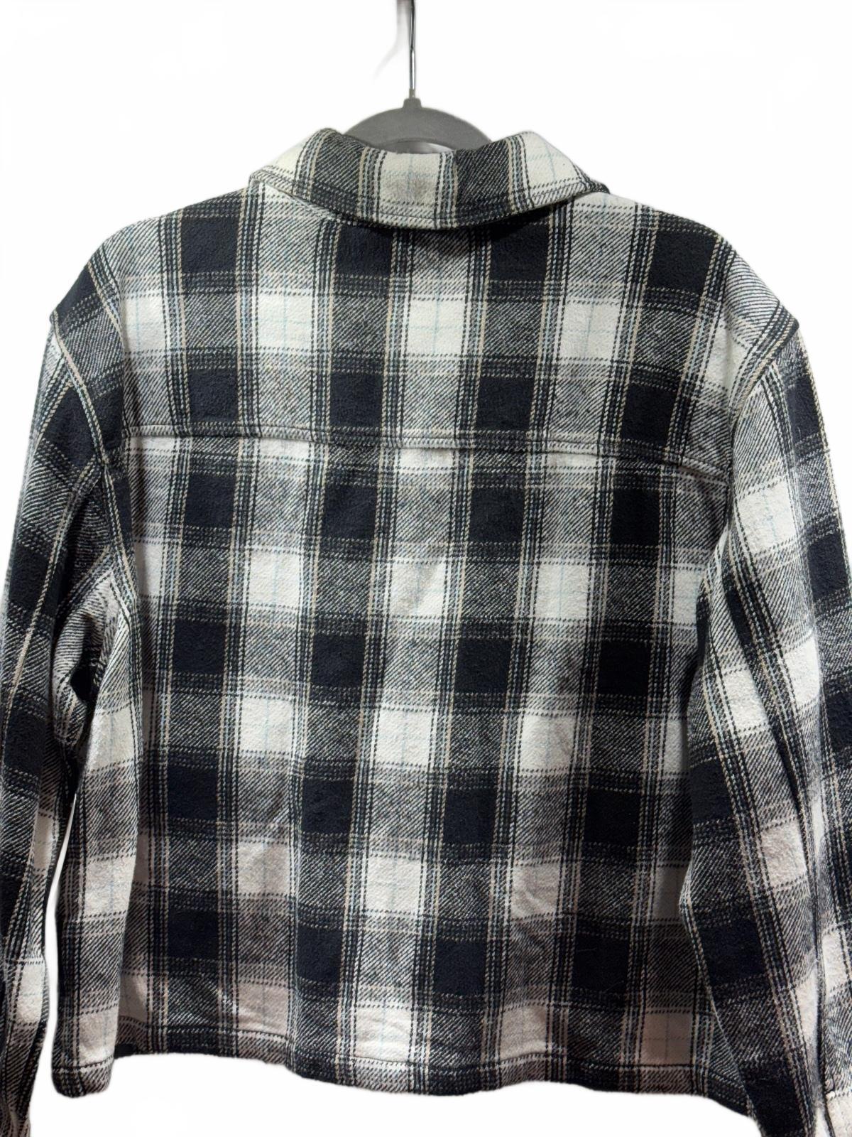 Lucky Brand Black & White Plaid  Shacket XL