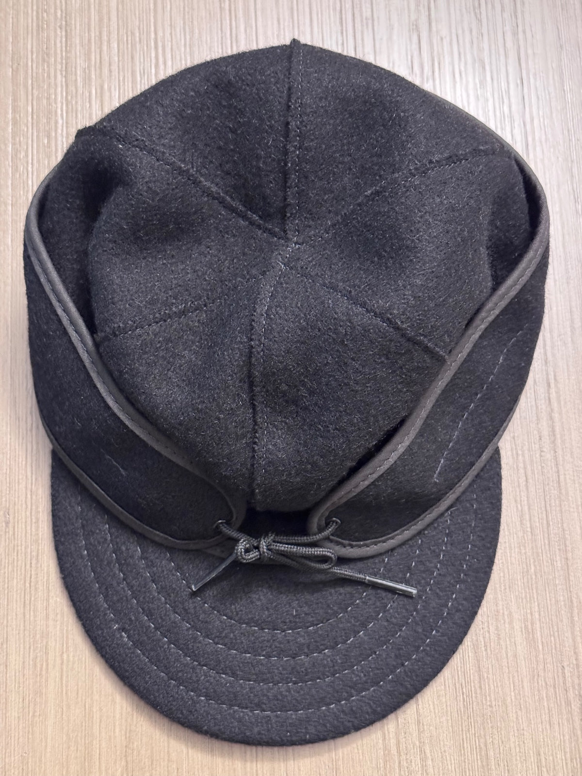 Stormy Kromer Original Wool Cap Black Size 6 3/4 Unisex Made in USA