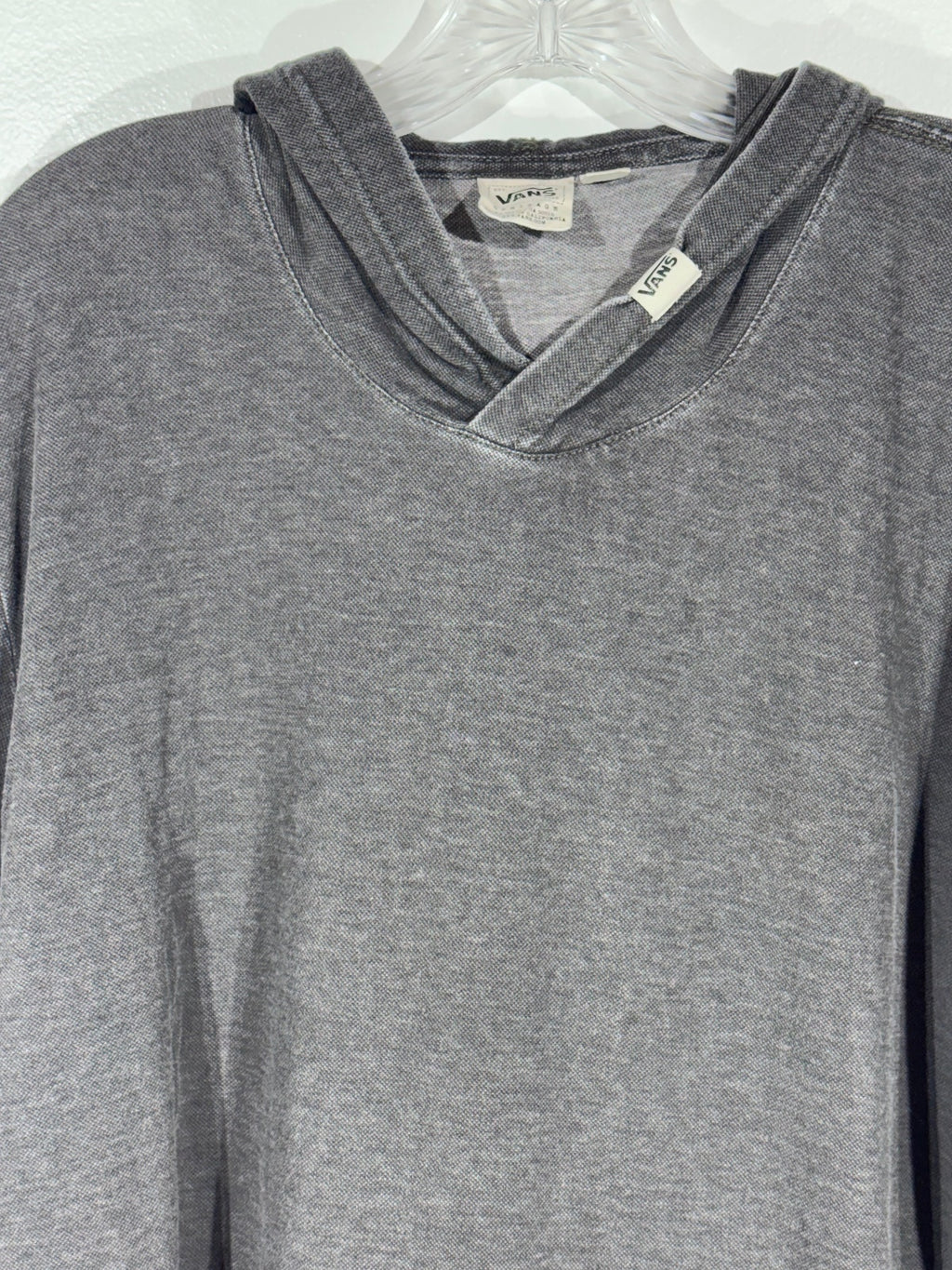 Vans Men's Gray Pullover Hoodie Long Sleeve Shirt Size Large