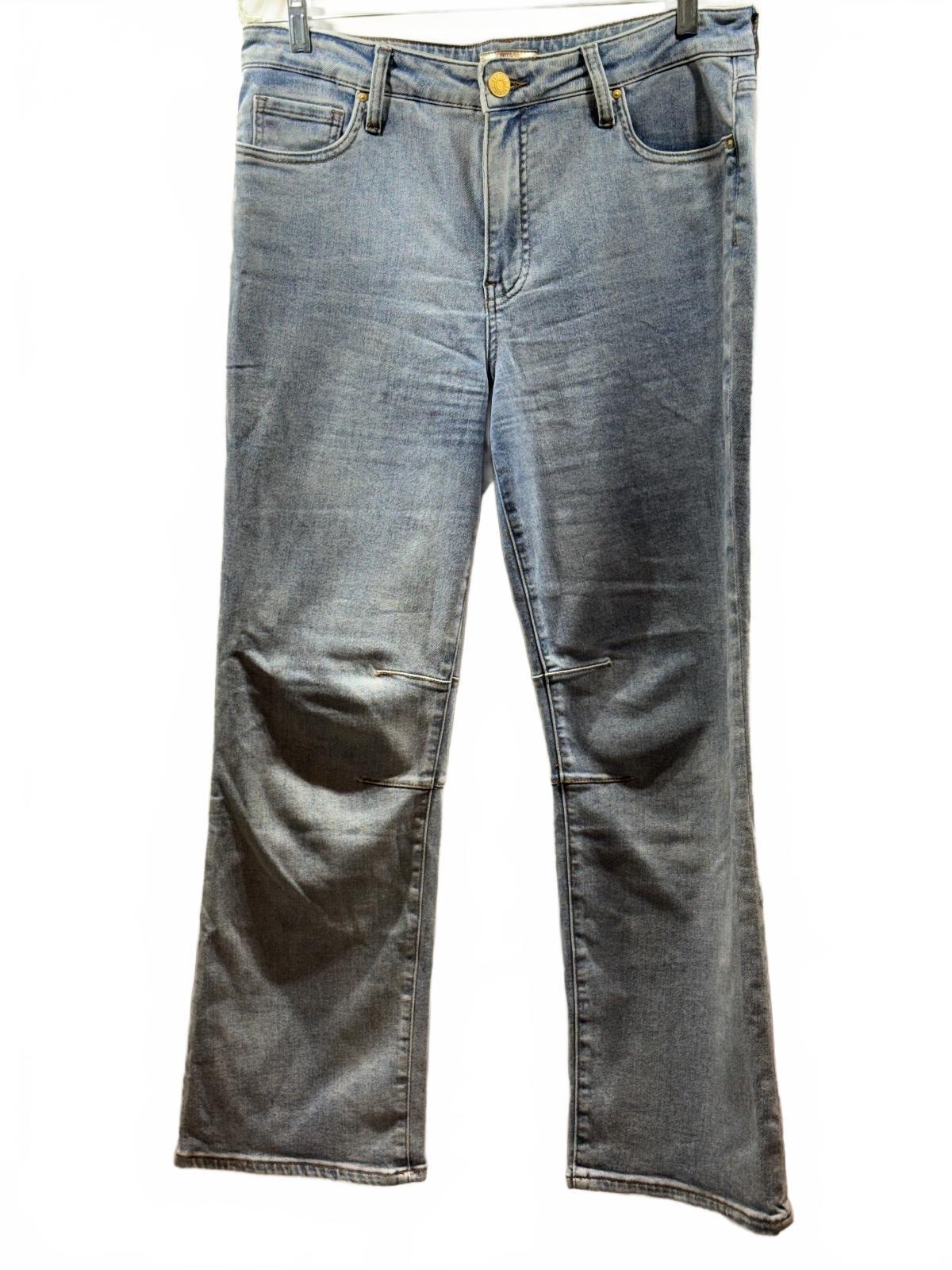 KUT from the Kloth Kelsey Fab Ab Flare Jeans Women’s 12 Light Wash Stretch