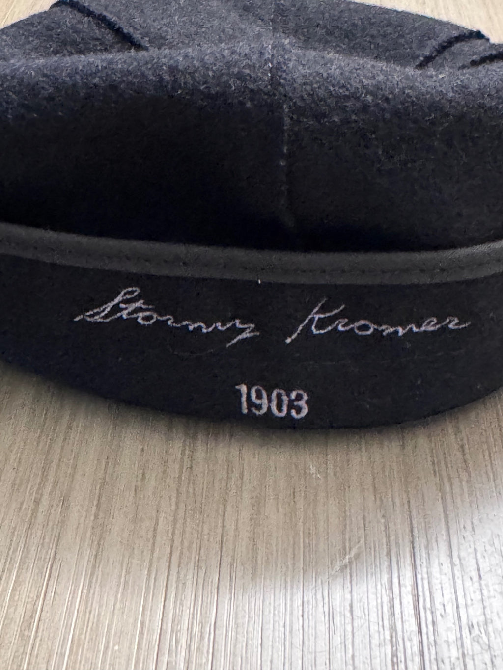 Stormy Kromer Original Wool Cap Black Size 6 3/4 Unisex Made in USA