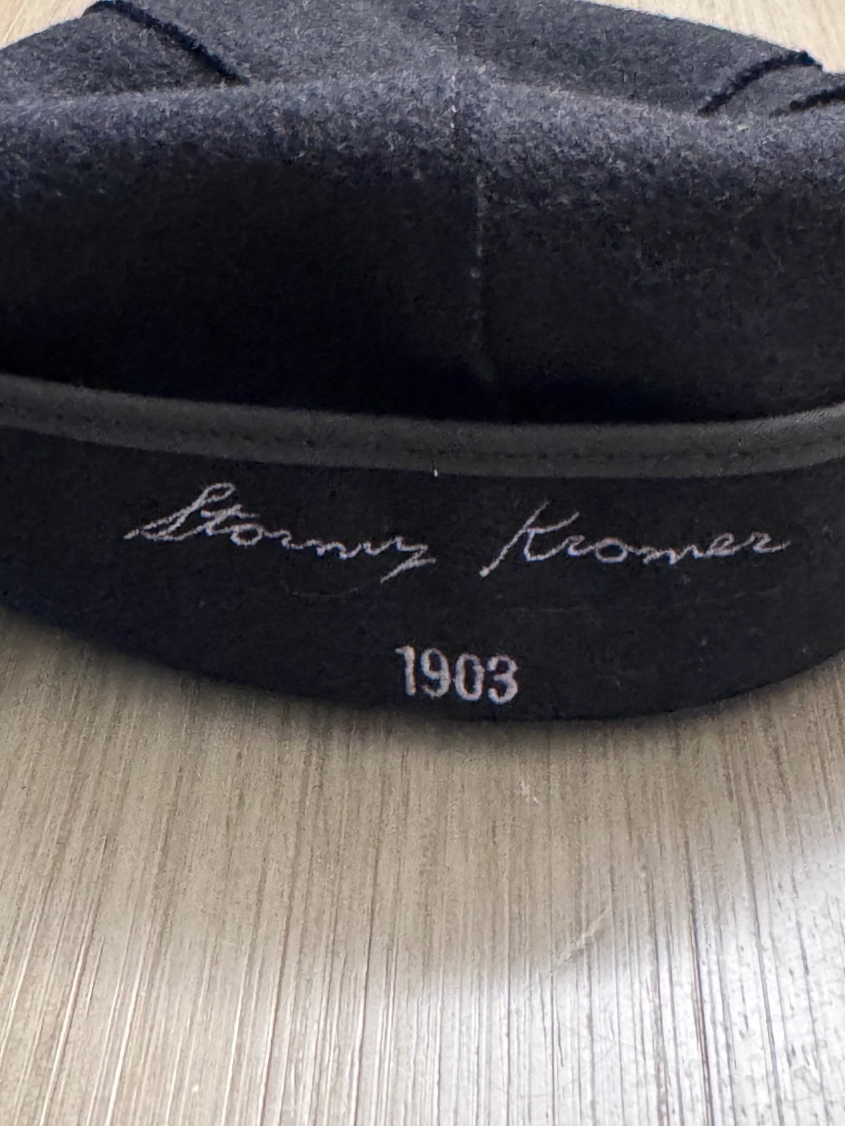 Stormy Kromer Original Wool Cap Black Size 6 3/4 Unisex Made in USA