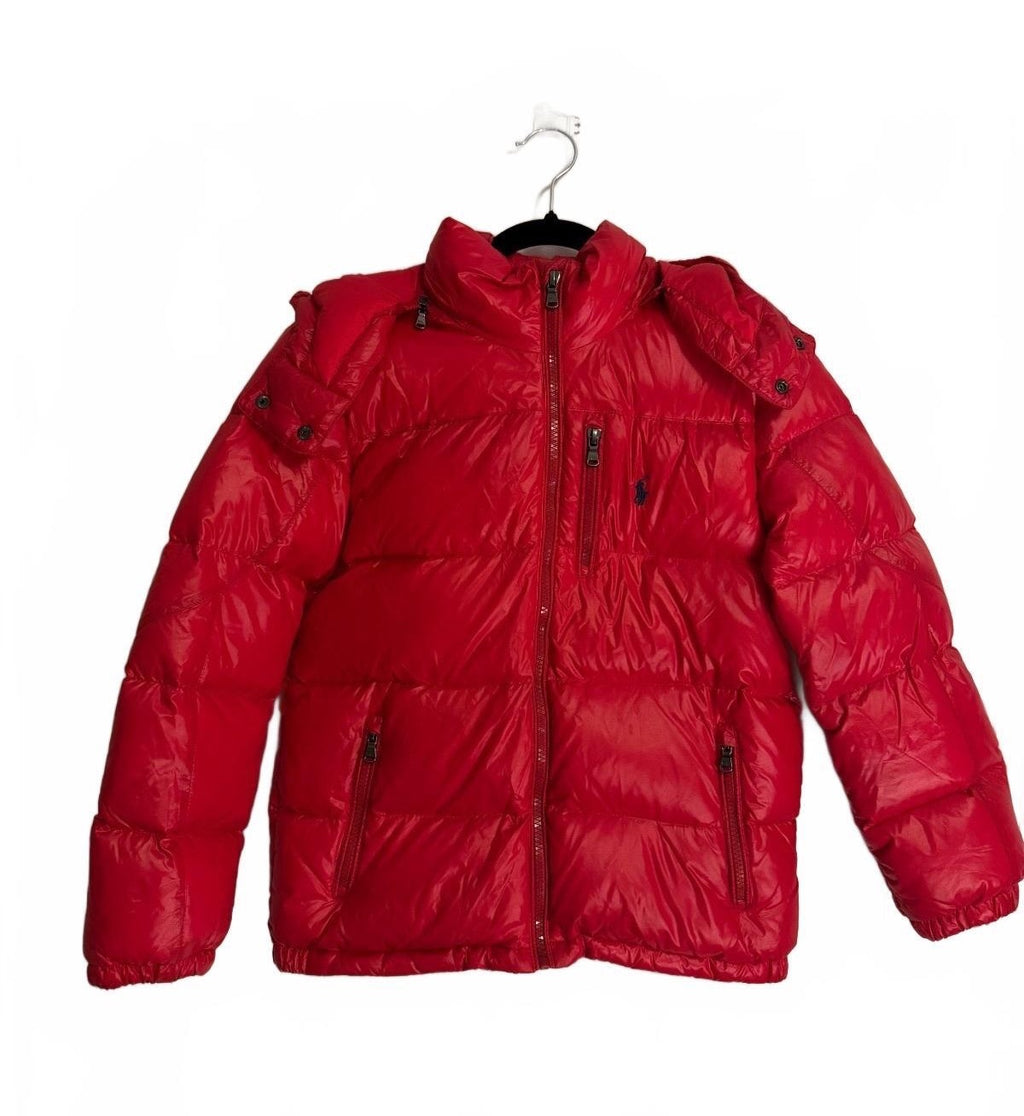Polo Water-Repellent Glossed Down Jacket, boy’s Medium 10-12